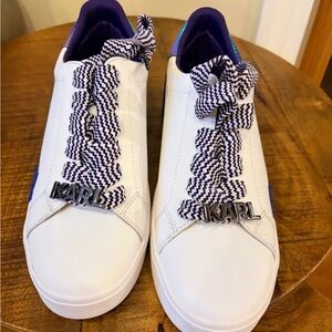 Karl Lagerfeld Paris- womens Melora Lace up Sneakers